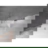 Mexen Velar 2-panel sliding bathtub screen 160 x 150 cm, transparent, brushed nickel - 896-160-000-01-97