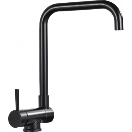 Mexen Madox under-window kitchen mixer tap, Black - 672000-70