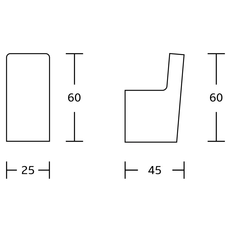 Mexen Adox towel hook, chrome - 7018235-00