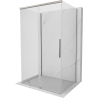 Mexen Rox-3S 3-Sided Sliding Shower Cabin 105 x 95 cm, Transparent, Brushed Nickel - 8C2-105-095-97-00-3S