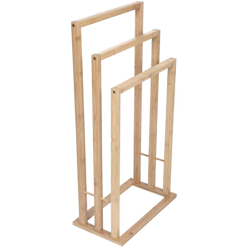 Mexen Bamboo standing towel rail, bambus natural - 701342-00