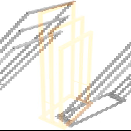 Mexen Bamboo standing towel rail, bambus natural - 701342-00