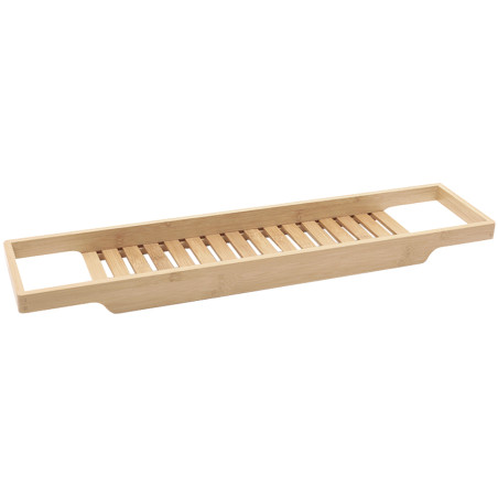 Mexen Bamboo 70 cm bathtub shelf, natural bamboo - 701070-00