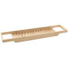 Mexen Bamboo 70 cm bathtub shelf, natural bamboo - 701070-00