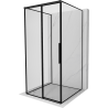 Mexen Rox-3S 3-wall sliding left shower cabin 95 x 95 cm, black frame, black - 8C2-095-095-70-70-3S-L