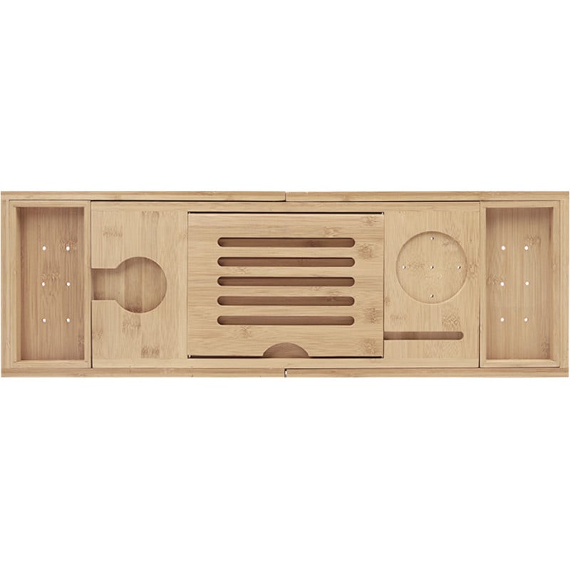 Mexen Bamboo bath tray 70-105 cm, natural bamboo - 701170-00