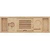 Mexen Bamboo shelf for a bathtub 70-105 cm, natural bamboo - 701170-00