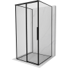 Mexen Rox-3S 3-sided sliding shower cabin left 110 x 110 cm, black frame, black - 8C2-110-110-70-70-3S-L