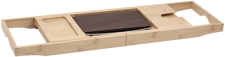 Mexen Bamboo bathtub shelf 70-100 cm, natural bamboo - 701270-00