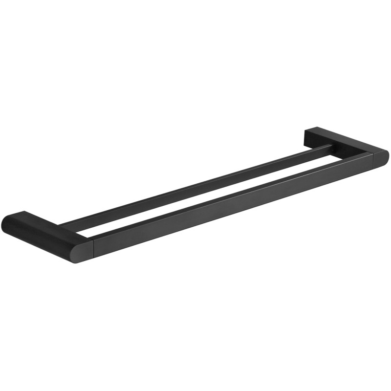 Mexen Adox double towel rack, Black - 7018225-70