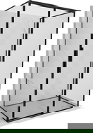 Mexen Rox-3S 3-wall sliding shower cabin right 135 x 85 cm, black frame, black - 8C2-135-085-70-70-3S-P