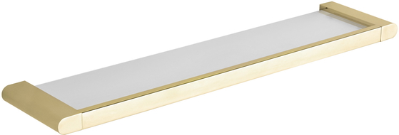 Mexen Adox hanging glass shelf, gold - 7018237-50
