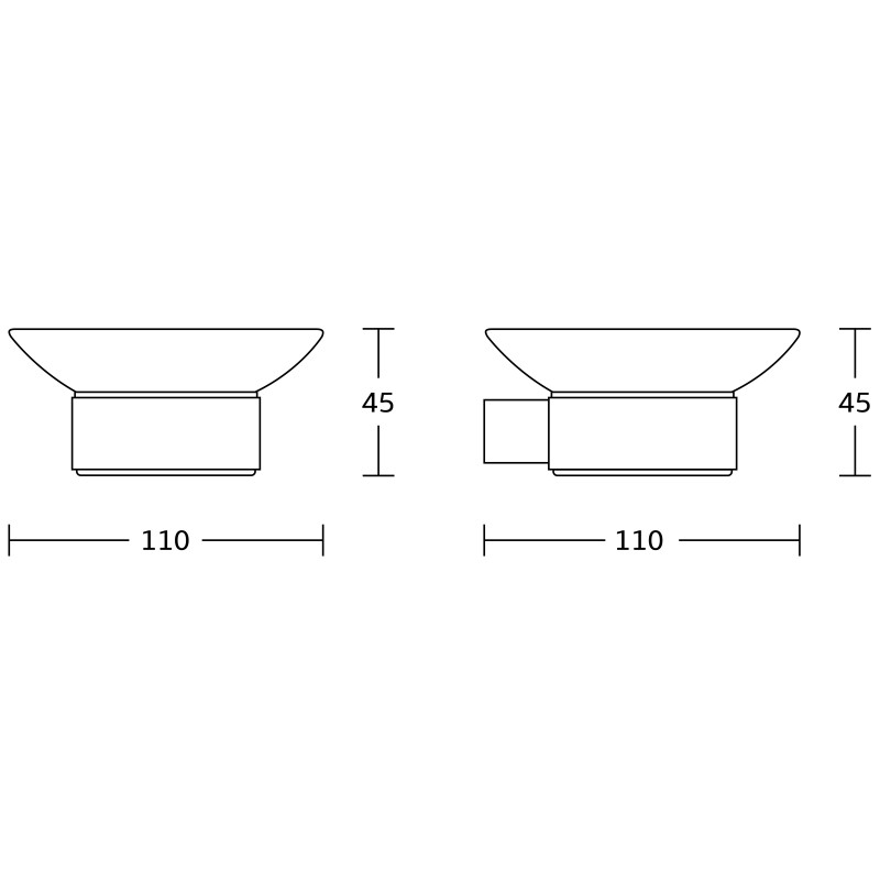 Mexen Adox soap dish, gold - 7018239-50