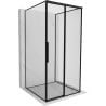 Mexen Rox-3S 3-wall sliding right shower enclosure 100 x 100 cm, black frame, black - 8C2-100-100-70-70-3S-P