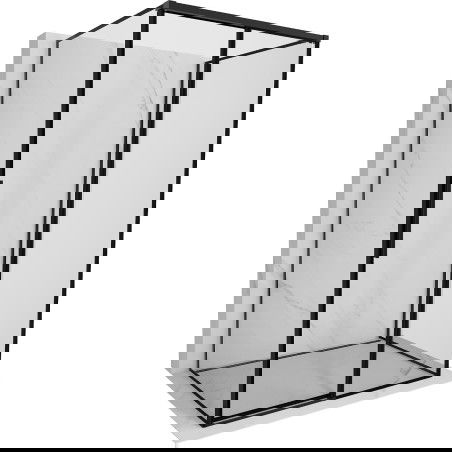 Mexen Rox-3S 3-wall shower cabin, sliding right 95 x 110 cm, black frame, black - 8C2-095-110-70-70-3S-P