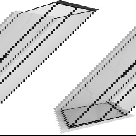 Mexen Rox-3S 3-sided sliding shower cabin, right 120 x 120 cm, black frame, black - 8C2-120-120-70-70-3S-P