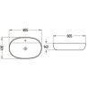Mexen Adel countertop sink 60 x 41 cm, white - 22166000