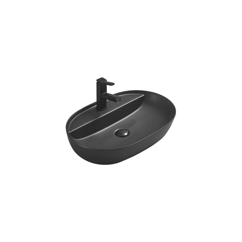 Mexen Adel countertop washbasin 60 x 41 cm, Black matt - 22166085