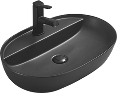 Mexen Adel countertop washbasin 60 x 41 cm, Black matt - 22166085