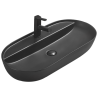 Mexen Adel countertop washbasin 80 x 40 cm, Black matt - 22168085