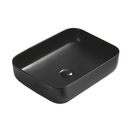 Mexen Carla countertop washbasin 50 x 39 cm, Black matt - 21555085