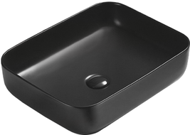 Mexen Carla countertop washbasin 50 x 39 cm, Black matt - 21555085