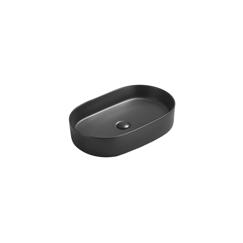 Mexen Celia countertop washbasin 60 x 38 cm, Black matt - 22206085