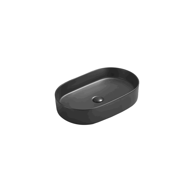 Mexen Celia countertop washbasin 60 x 38 cm, black matte - 22206085