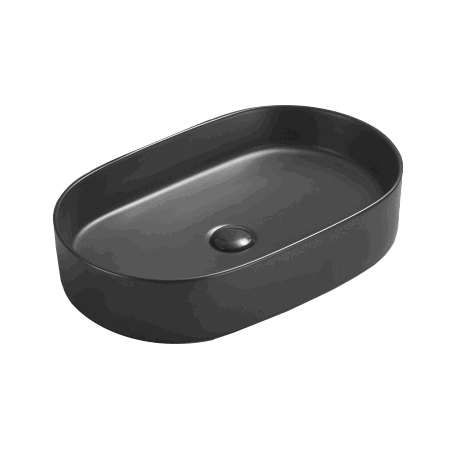 Mexen Celia countertop washbasin 60 x 38 cm, black matte - 22206085