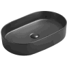 Mexen Celia countertop washbasin 60 x 38 cm, Black matt - 22206085