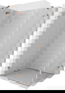 Mexen Lunar left-side hinged shower cabin 75 x 90 cm, transparent, pink gold - 834-075-090-60-00-L