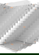 Mexen Lunar pivot shower enclosure left 70 x 80 cm, transparent, brushed copper - 834-070-080-65-00-L