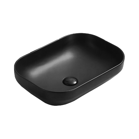 Mexen Daria countertop washbasin 50 x 35 cm, Black matt - 21935085