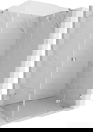 Mexen Lunar right-side hinged shower enclosure 80 x 90 cm, transparent, chrome - 834-080-090-01-00-P