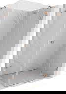 Mexen Lunar right-hinged shower cabin 70 x 90 cm, transparent, brushed copper - 834-070-090-65-00-P