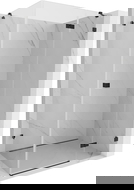 Mexen Lunar right-hinged shower cabin 75 x 80 cm, transparent, black - 834-075-080-70-00-P