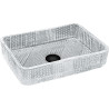 Mexen Akra glass countertop washbasin 46 x 33 cm, transparent - 24024600