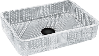Mexen Akra glass worktop washbasin 46 x 33 cm, transparent - 24024600