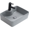 Mexen Eva countertop washbasin 48 x 37 cm, light gray matte - 21424961