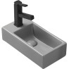 Mexen Inez right countertop washbasin 40 x 20 cm, light gray matte - 21484061R