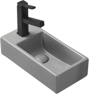 Mexen Inez right countertop washbasin 40 x 20 cm, light gray matte - 21484061R