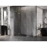 Mexen Lunar L left-hinged shower cabin 75 x 90 cm, transparent, gold - 834L-075-090-50-00-L