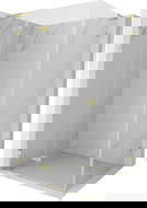 Mexen Lunar L left-opening shower cabin 70 x 80 cm, transparent, brushed gold - 834L-070-080-55-00-L