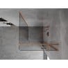 Mexen Mist H T right-hinged shower cabin 90 x 90 cm, transparent, brushed copper - 8A5T-090-090-65-00-P