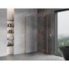 Mexen Mist H T right-hinged shower cabin 90 x 90 cm, transparent, brushed copper - 8A5T-090-090-65-00-P
