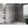 Mexen Mist H T right-hinged shower cabin 90 x 90 cm, transparent, brushed copper - 8A5T-090-090-65-00-P