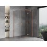 Mexen Mist-H T Right-Swing Shower Enclosure 85 x 75 cm, Transparent, Brushed Copper - 8A5T-085-075-65-00-P