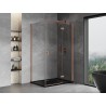 Mexen Mist-H T right-hinged shower cabin 105 x 80 cm, transparent, brushed copper - 8A5T-105-080-65-00-P