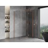 Mexen Mist-H T right-hinged shower cabin 105 x 80 cm, transparent, brushed copper - 8A5T-105-080-65-00-P