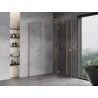 Mexen Mist-H T right pivot shower enclosure 85 x 120 cm, transparent, brushed copper - 8A5T-085-120-65-00-P